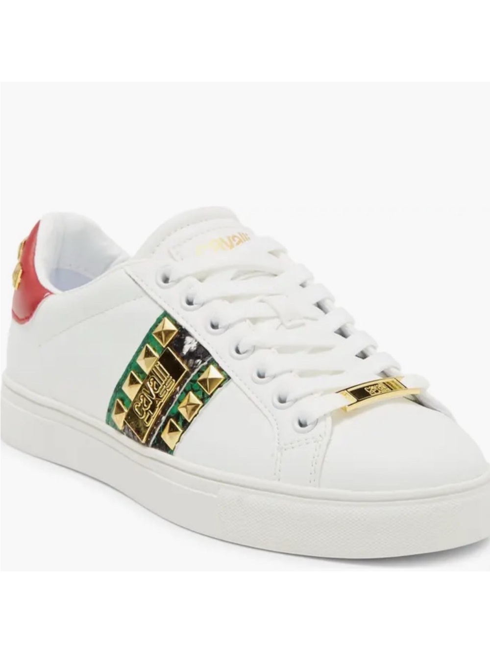Roberto Cavalli Snake Embossed Pyramid Stud
Tennis Shoe size 39 Brand New